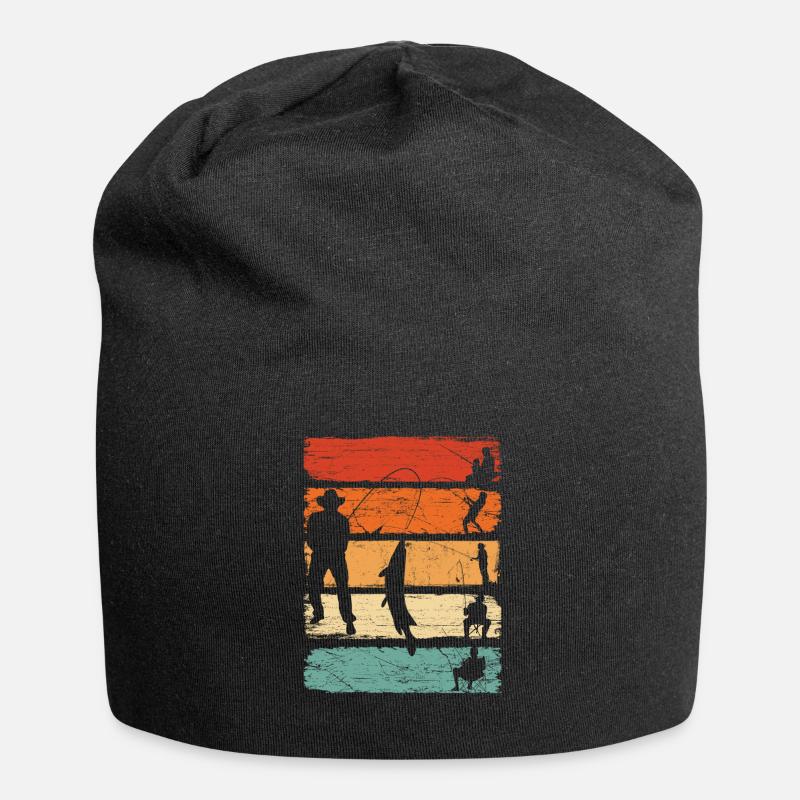 Idée cadeau pêche à la ligne Accessoires de pêche pêche - Bonnet en jersey - noir