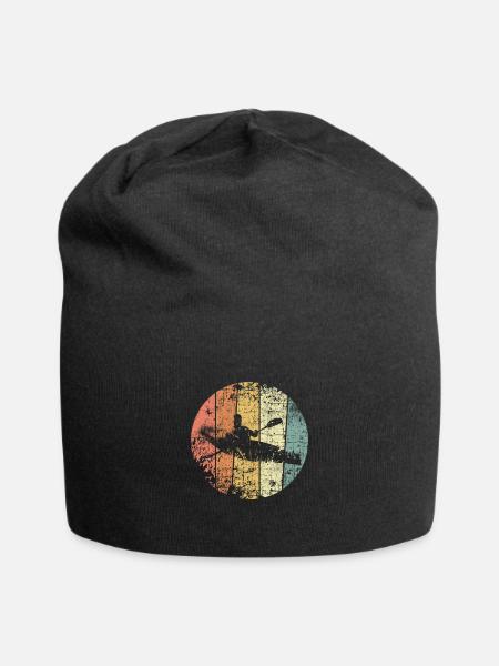 Kayak vintage - Bonnet en jersey - noir