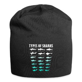 requin - Bonnet en jersey - noir - Devant