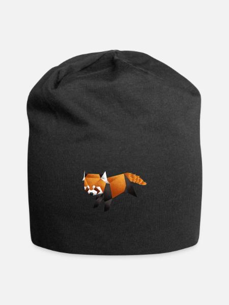 Red Panda - Jersey Beanie - black