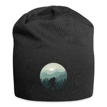 Bigfoot Berg Wald Sasquatch Fan - Jersey-Beanie - Schwarz - Vorne