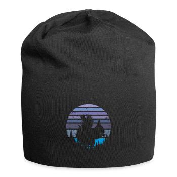 Écureuils de nuit - Bonnet en jersey - noir - Devant