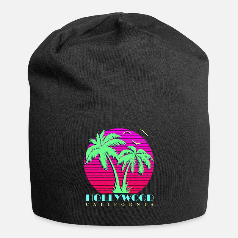 Hollywood - Jersey-Beanie - Schwarz