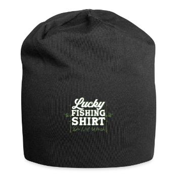 Cadeau de poisson pêcheur pêcheur pêcheur - Bonnet en jersey - noir - Devant