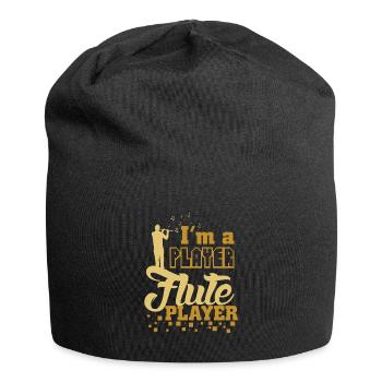 Flûte traversière disant - Bonnet en jersey - noir - Devant