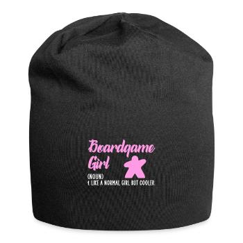 boardgame girl - Jersey-Beanie - Schwarz - Vorne