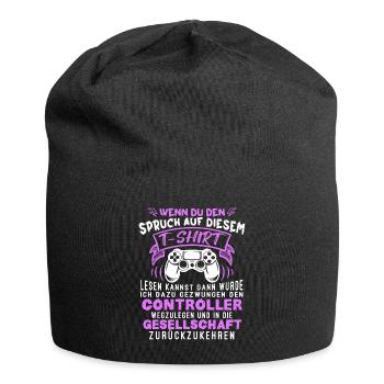 Gamer Zocker Games Pc Gamer Geschenk - Jersey-Beanie - Schwarz - Vorne