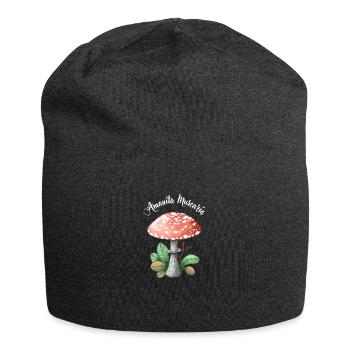 Amanita Muscaria - Jersey Beanie - charcoal grey - Front
