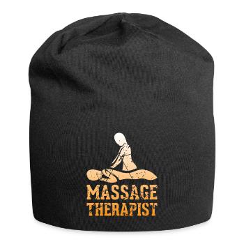 Massage therapist massage therapy - Jersey Beanie - black - Front