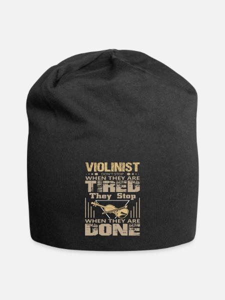 Violinist violinist - Jersey Beanie - black