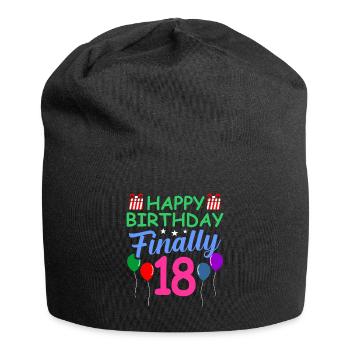18th birthday - Jersey Beanie - black - Front