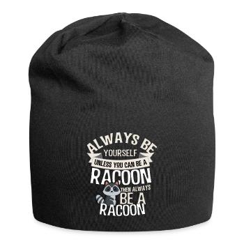 racoon - Jersey Beanie - black - Front