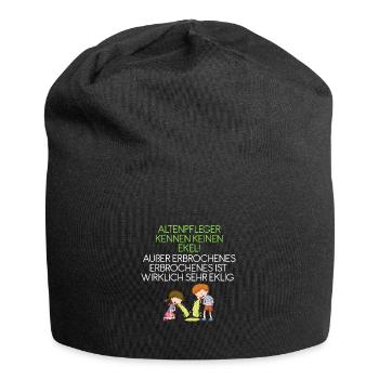 Altenpfleger Pfleger - Jersey-Beanie - Schwarz - Vorne