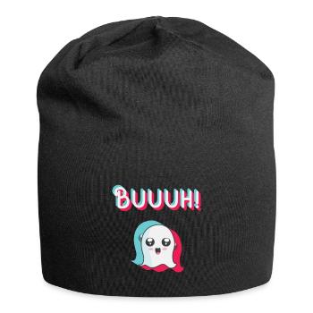 tiktok ghost, halloween trend - Jersey Beanie - black - Front