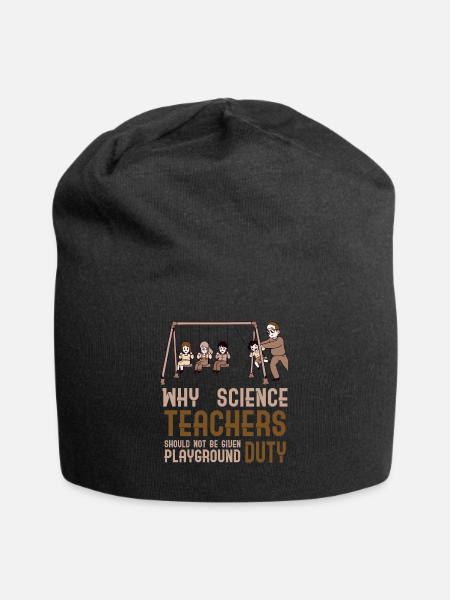 Lehrer Für Naturwissenschaften Witz Brown - Jersey-Beanie - Schwarz