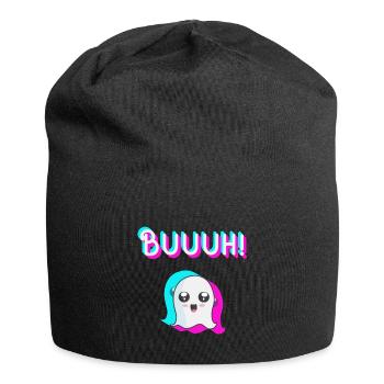 tiktok ghost, halloween trend - Jersey Beanie - black - Front