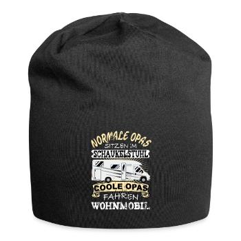 Coole Opas fahren Wohnmobil - Jersey-Beanie - Schwarz - Vorne