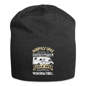 Coole Opas fahren Wohnmobil - Jersey-Beanie - Anthrazit - Vorne