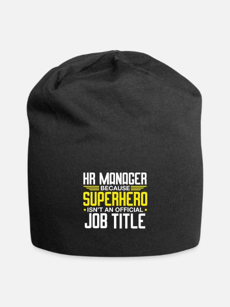 Human Resources Manager HR Director Personal Büro - Jersey-Beanie - Schwarz