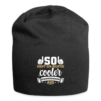 Son in law gift sons in law gift idea - Jersey Beanie - black - Front