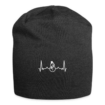 Winter Kalt - Jersey-Beanie - Anthrazit - Vorne