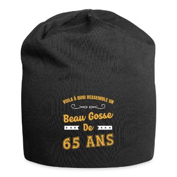 Voila à quoi ressemble un beau gosse de 65 ans fun - Bonnet en jersey - noir - Devant
