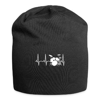 Drummer Heartbeat Drummers Percussionist - Jersey-Beanie - Schwarz - Vorne