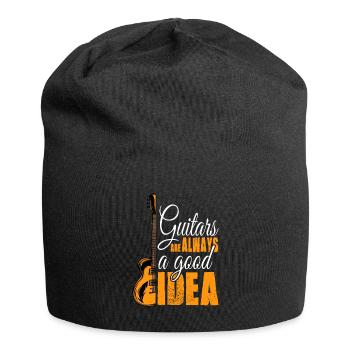 Playing guitar is always a good idea - Jersey Beanie - black - Front