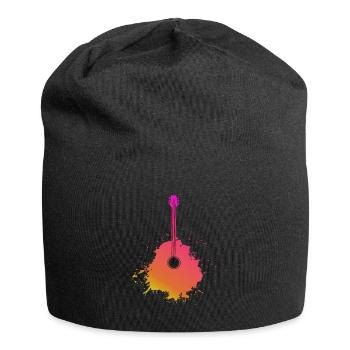 Guitar Brush - Jersey Beanie - black - Front
