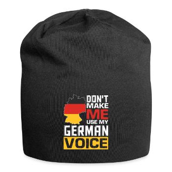 Citations allemandes drôles allemand parlant allemand - Bonnet en jersey - noir - Devant