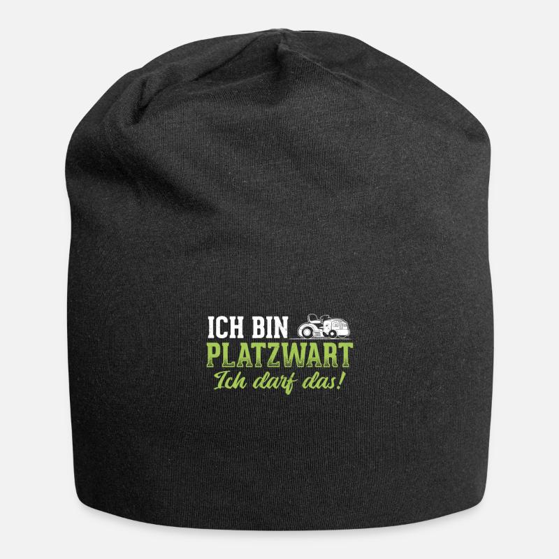 Platzwart Sprüche - Jersey-Beanie - Schwarz