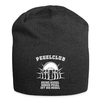 Lustiges Kegelclub - Pegelclub - Bier Sprüche - - Jersey-Beanie - Anthrazit - Vorne