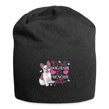 French Bulldog Frenchie Gift Women - Jersey Beanie - black - Front