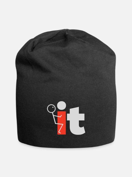 Fuck it - Jersey-Beanie - Schwarz