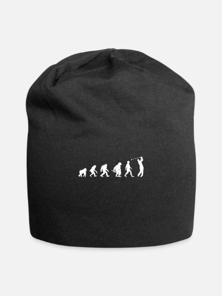Golf Player Evolution Funny Golfplayer Edit - Jersey-Beanie - Schwarz