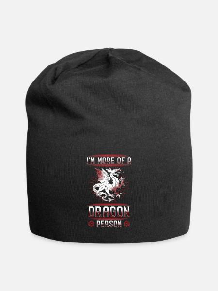 Chez More of A Dragon Person - Bonnet en jersey - noir
