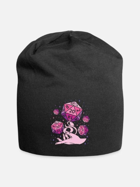 Fantasy Dice - Jersey-Beanie - Schwarz