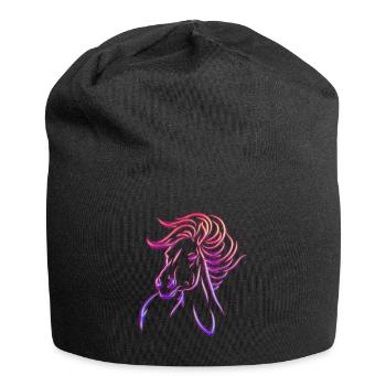 Beauty horse head beautiful motif & eye-catcher - Jersey Beanie - black - Front