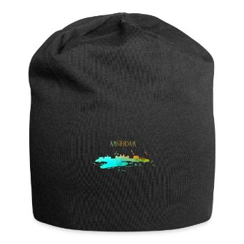 Amsterdam Skyline Art - Jersey Beanie - black - Front