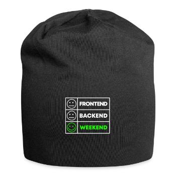 Programmierer Geschenk für Informatiker und Coder - Jersey-Beanie - Schwarz - Vorne