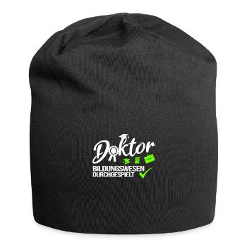 Doktor Bildungswesen Durchgespielt Doktorand - Jersey-Beanie - Schwarz - Vorne