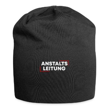 Anstaltsleitung Irrenhaus Abteilungsleiter Lustig - Jersey-Beanie - Schwarz - Vorne