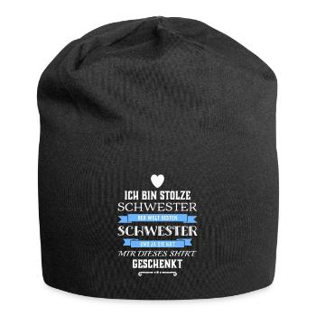 Je suis une sœur fière d’une sœur - Bonnet en jersey - noir - Devant
