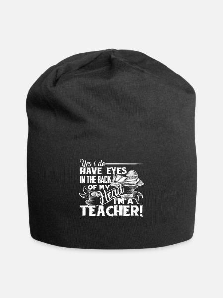 Lehrer Ich bin ein Lehrer - Jersey-Beanie - Schwarz