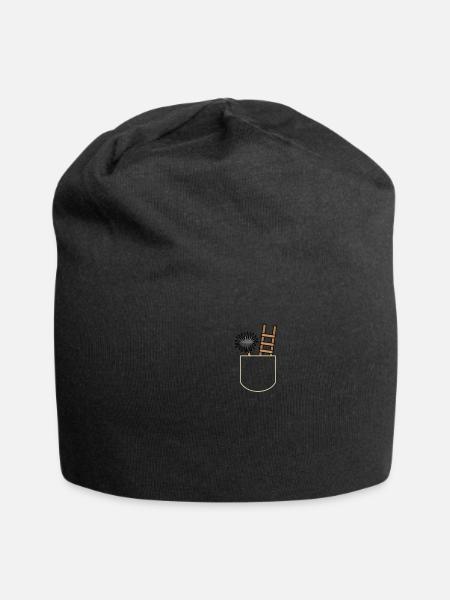 Lustige Schornsteinfeger Geschenkidee - Jersey-Beanie - Schwarz