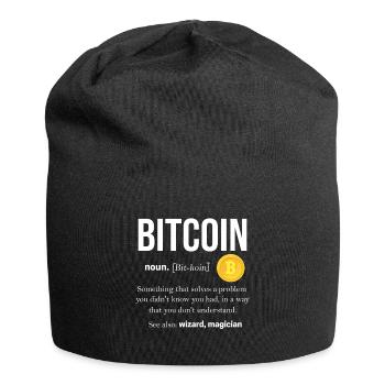 Bitcoin - Bonnet en jersey - noir - Devant