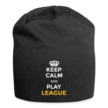 Keep calm and play league Be a legend gaming - Jersey-Beanie - Schwarz - Vorne