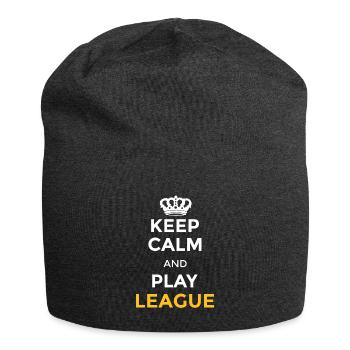 Keep calm and play league Be a legend gaming - Jersey-Beanie - Anthrazit - Vorne