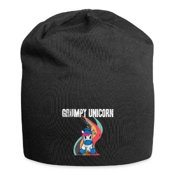 Evil unicorn bestseller | Grumpy Unicorn - Jersey Beanie - black - Front