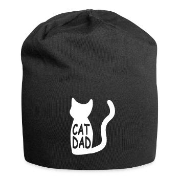 Chats Père Chats Papa CAT DAD - Bonnet en jersey - noir - Devant